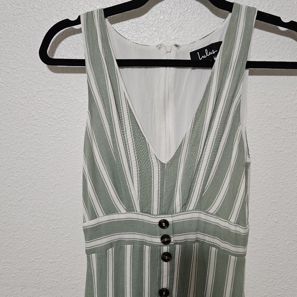 Lulus fit and flare style button down striped dress size xs - Picture 5 of 16